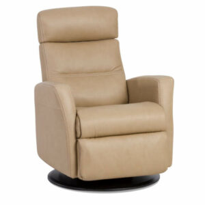 IMG Divani Trend Sand Leather Large Power Recliner with Chaise
