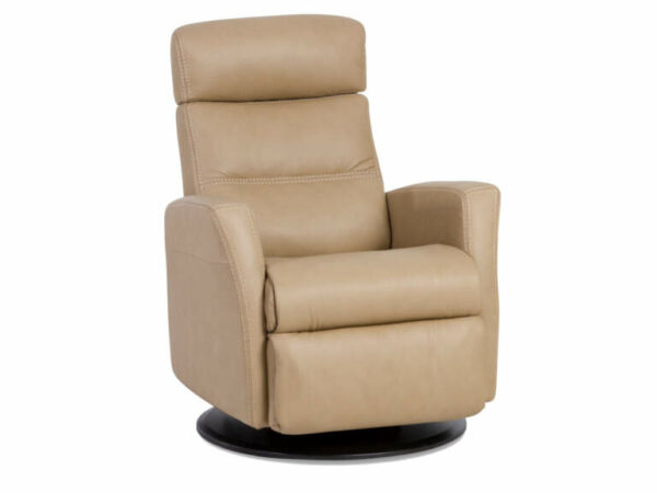 IMG Divani Trend Sand Leather Large Power Recliner with Chaise