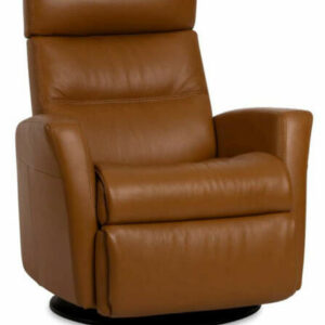 IMG Divani Trend Sand Leather Small Power Recliner With Chaise