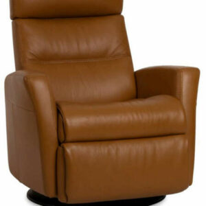 IMG Divani Trend Smoke Leather Large Manual Recliner With Chaise