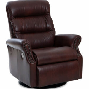 IMG Largo Sauvage Oxblood Leather Large Power+ Recliner With Chaise