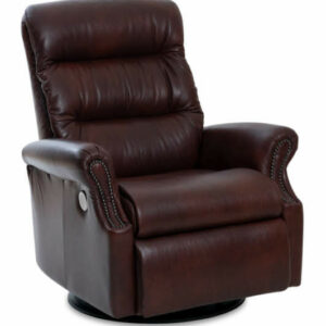IMG Largo Sauvage Oxblood Leather Standard Power+ Recliner With Chaise