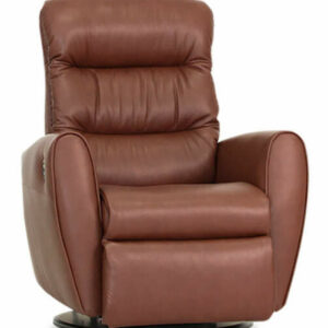 IMG Lodi Trend Cognac Leather Large Power+ Recliner With Chaise