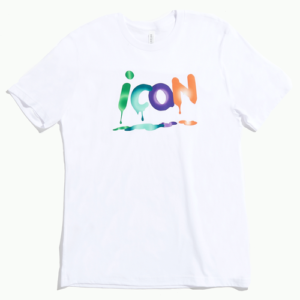 Icon The Collection Mens Icon The Collection Brand T-Shirt - Mens White/Multi Size S