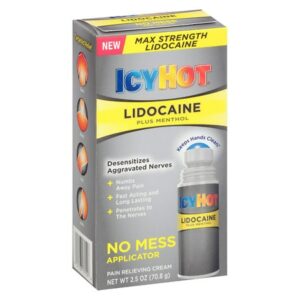 Icy Hot Max Strength Lidocaine Plus Menthol Pain Relieving Cream - 2.5 oz