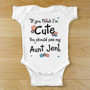 If You Think I Am Cute - Flower Infant Bodysuit