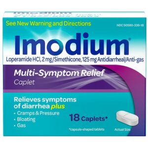 Imodium Multi-Symptom Relief Anti-Diarrheal Medicine Caplets - 18.0 ea