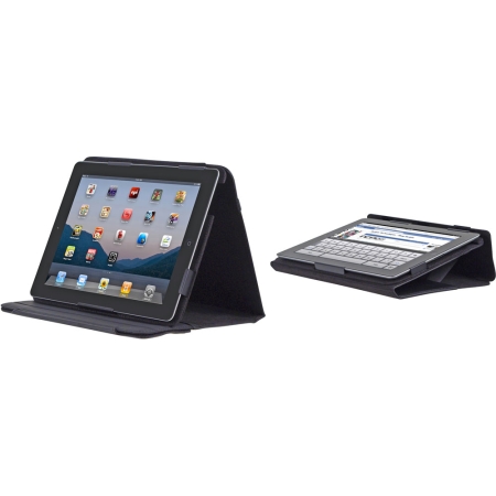 Incipio Premium Kickstand Case for Apple iPad 2 - Black/Light Grey Lining