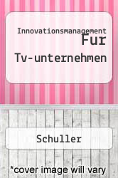 Innovationsmanagement Fur Tv-unternehmen
