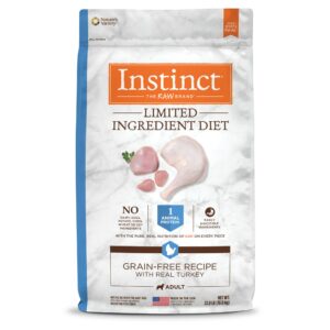 Instinct Limited Ingredient Diet Grain-Free Recipe with Real Turkey Freeze-Dried Raw Coated Dry Dog Food, 22 lbs.