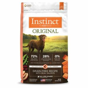 Instinct Original Grain-Free Recipe with Real Salmon Freeze-Dried Raw Coated Dry Dog Food, 20 lbs.