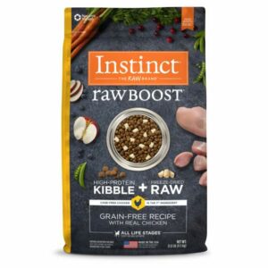 Instinct Raw Boost Grain-Free Recipe with Real Chicken Dry Dog Food with Freeze-Dried Raw Pieces, 21 lbs.