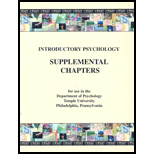 Introdution Psychology Supplement Chapters (Custom)