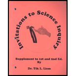 Invitation to Science Inquiry : Supplement to First and Second Editions