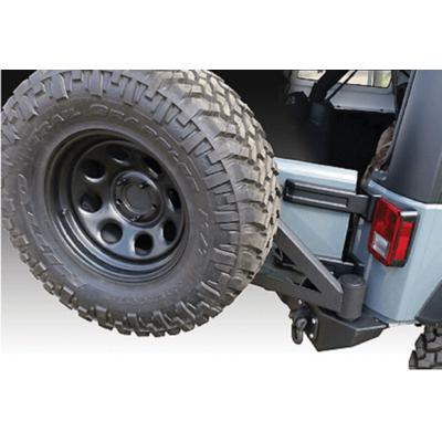 Iron Cross Automotive Full Rear Bumper with Swing Away Tire Carrier (Matte Black) - GP-2300