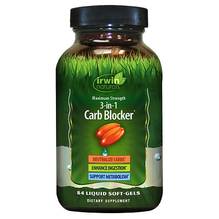 Irwin Naturals 3 in 1 Carb Blocker - 84.0 ea