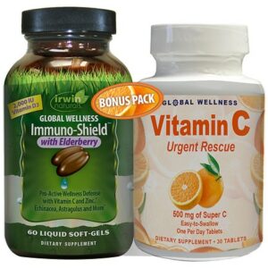 Irwin Naturals Global Wellness Immuno-Shield + Vitamin C Urgent Rescue Bonus Pack - 1.0 ea