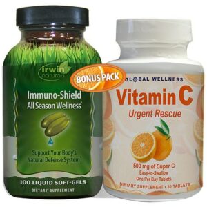 Irwin Naturals Immuno-Shield All Season Wellness* + Vitamin C Bonus Pack - 130.0 ea