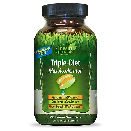 Irwin Naturals Triple-Diet Max Accelerator - 72.0 ea