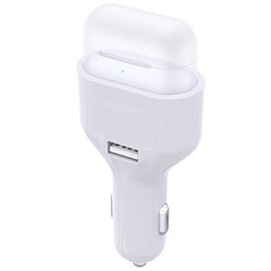 Isunnao Airpods Case Car Usb Charger White