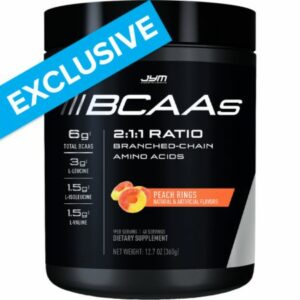 JYM BCAAs Peach Rings 40 Servings - Amino Acids & BCAAs JYM Supplement Science