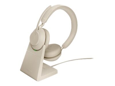 Jabra Evolve2 65 UC Stereo - headset - with charging stand