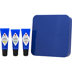 Jack Black by Jack Black LIP BALM TRIO (NATURAL MINT & SHEA BUTTER, SHEA BUTTER & VITAMIN E, PINEAPPLE MINT) .25 OZ for MEN