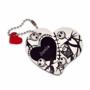 Jack Skellington Leather Luggage Tag Personalizable Official shopDisney