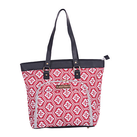 Jenni Chan Aria Snow Flake Laptop Bag, One Size , Red