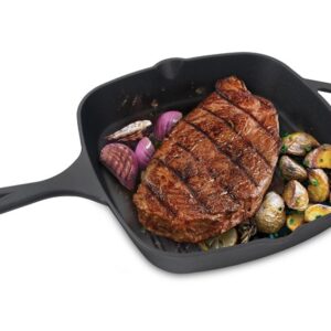 Jim Beam Cast Iron Square Grill Pan