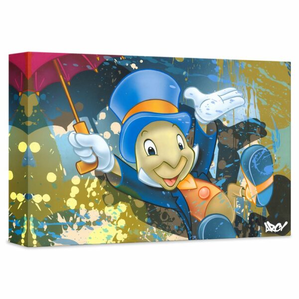 ''Jiminy Cricket'' Gicle on Canvas by ARCY Limited Edition Official shopDisney