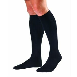 Jobst SupportWear Men's Dress Knee High Socks (Mild) 8-15 mm Black - 1.0 pr