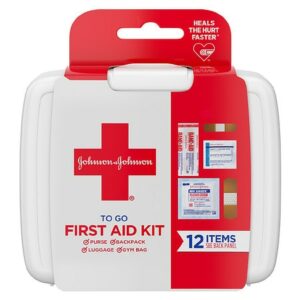 Johnson & Johnson First Aid To Go Portable Mini Travel Kit - 1.0 ea