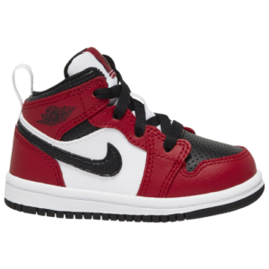 Jordan Boys Jordan AJ 1 Mid - Boys' Toddler Basketball Shoes Black/Black/Gym Red Size 04.0