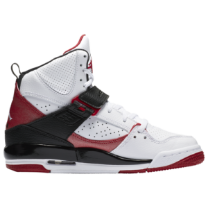 Jordan Boys Jordan Flight 45 High - Boys' Grade School Basketball Shoes White/Gym Red/Black Size 04.5