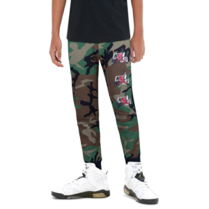 Jordan Boys Jordan Jumpman Classics III Camo Fleece Pants - Boys' Grade School Shoes Camo/Black/Gym Red Size M