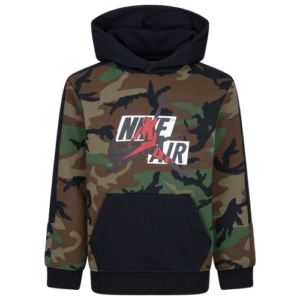 Jordan Boys Jordan Jumpman Classics III Camo Pullover Hoodie - Boys' Preschool Camo/Black/Gym Red Size 5