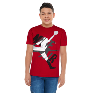 Jordan Boys Jordan Oversized Smash Up T-Shirt - Boys' Grade School Red/White Size XL