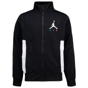 Jordan Boys Jordan Sideline Tricot Jacket - Boys' Grade School Black/White Size L