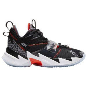 Jordan Boys Jordan Why Not Zer0.3 - Boys' Grade School Basketball Shoes Black/Brt Crimson/Cement Grey Size 05.5