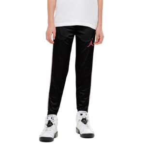 Jordan Girls Jordan Open Lane Shine Pants - Girls' Grade School Black/Pink Foam/White Size XL