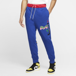 Jordan Mens Jordan DNA Sport Fleece Pants - Mens Blue/Red/Multi Size XL