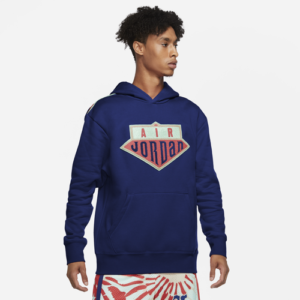 Jordan Mens Jordan DNA Sport Hoodie - Mens Deep Royal Blue/Oatmeal Size M