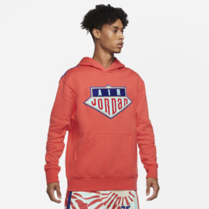 Jordan Mens Jordan DNA Sport Hoodie - Mens Track Red/Deep Royal Blue Size XL