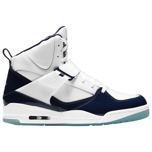 Jordan Mens Jordan Flight 45 High IP - Mens Shoes Navy/White/University Blue Size 17.0