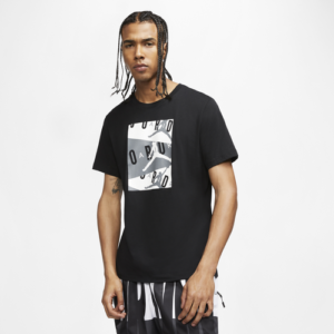 Jordan Mens Jordan Graphic T-Shirt - Mens Black/Smoke Grey Size L