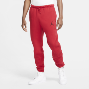 Jordan Mens Jordan Jumpman Air Fleece Pants - Mens Gym Red/Gym Red/Black Size M