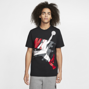 Jordan Mens Jordan Jumpman Classics HBR T-Shirt - Mens Black/White/Gym Red Size XXL