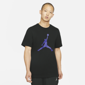 Jordan Mens Jordan Jumpman Crew T-Shirt - Mens Black/Germain Blue Size XL