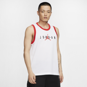 Jordan Mens Jordan Jumpman DNA Sport Tank - Mens White/University Red/Black Size XXL